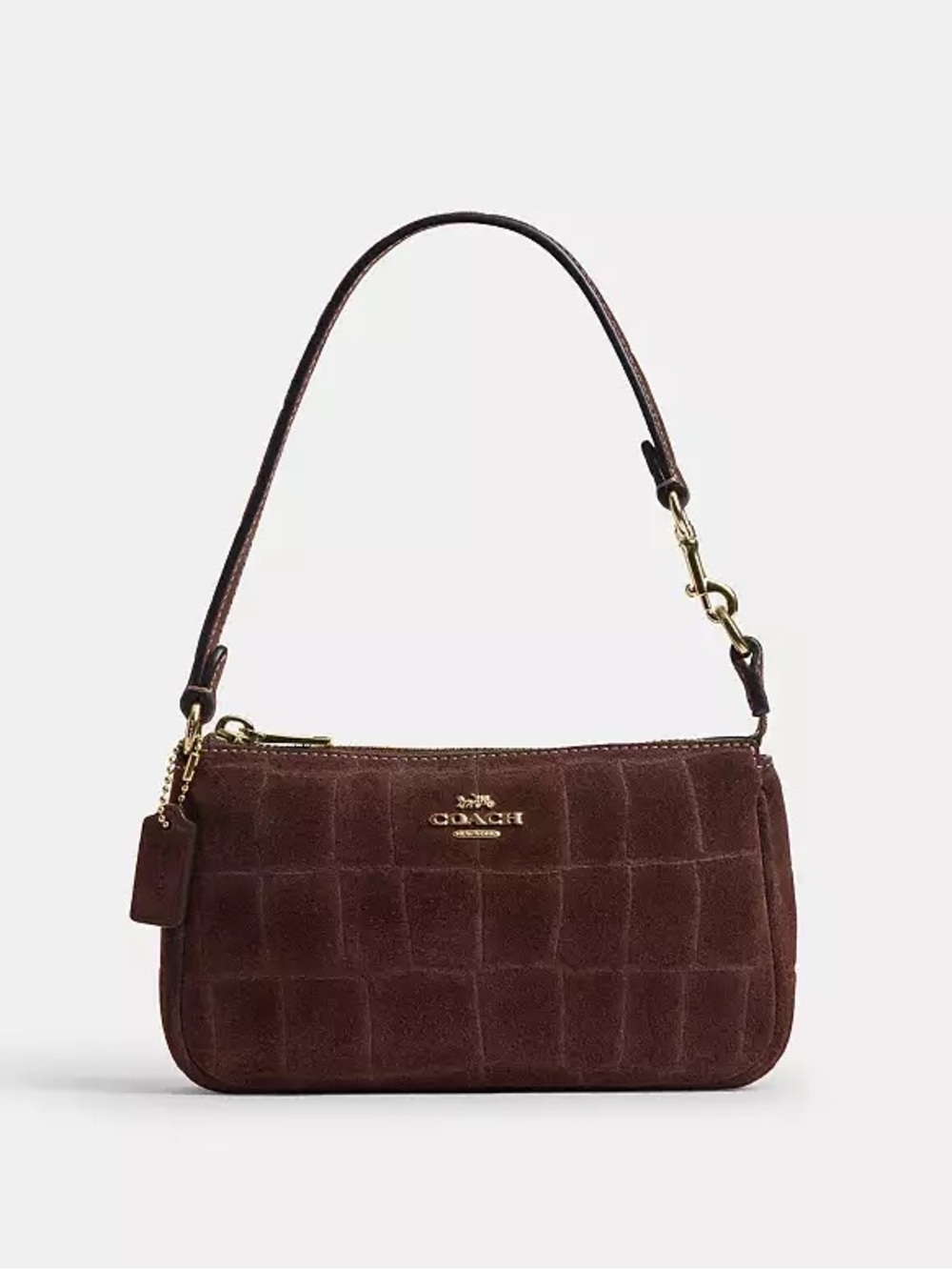 Coach Croc-Embossed Suede Nolita 19